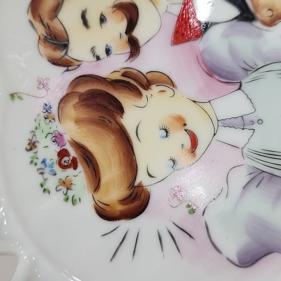 Vintage  Norcrest Japan  Happy  Anniversary  decorative wall plate - Picture 11 of 14